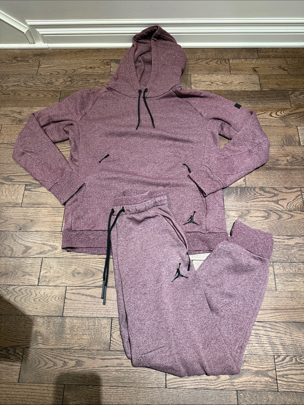 Jordan Men’s Maroon Heather Hoodie & Joggers Set